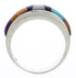 Southwest Sterling Silver Turquoise Multicolor Ring Size 5-3/4 JX37969